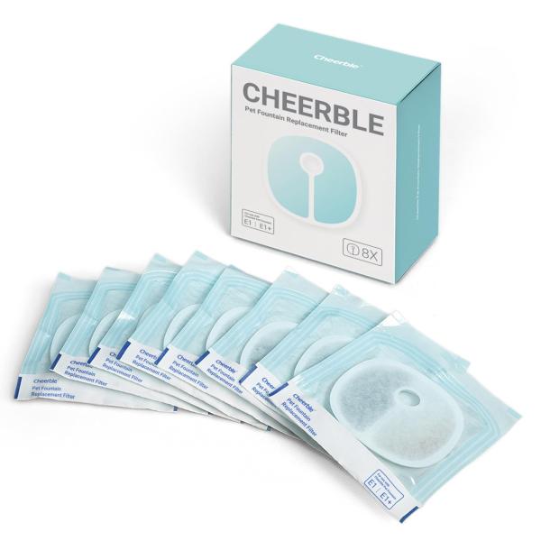 他サイト： Cheerble 猫水飲み器用フィルター 猫水フィルター 交換用 (8 枚-1)の商品画像