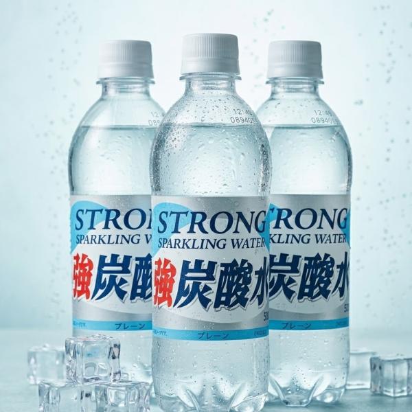 【ケース売り】強炭酸水 500ml×24本 ライフドリンクカンパニー ストロング 炭酸水 無糖