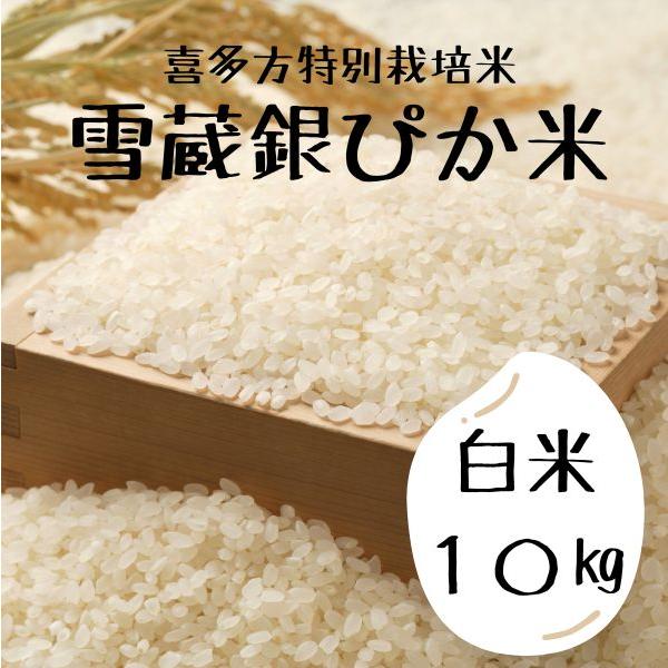 大和川ファーム 令和7年度産 福島県喜多方市産コシヒカリ 雪蔵銀ぴか米 白米 10kg 送料無料