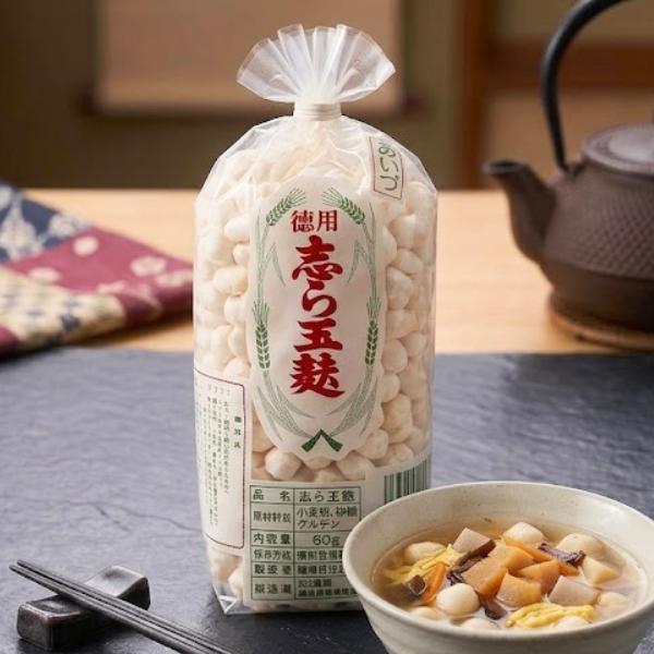会津松葉屋 志ら玉麩 お徳用60g｜会津名物 豆麩 こづゆ用 焼き麩