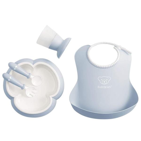 BabyBjorn ベビービョルン ベビーディナーセット パウダーブルー スタイ プレート カップ セット