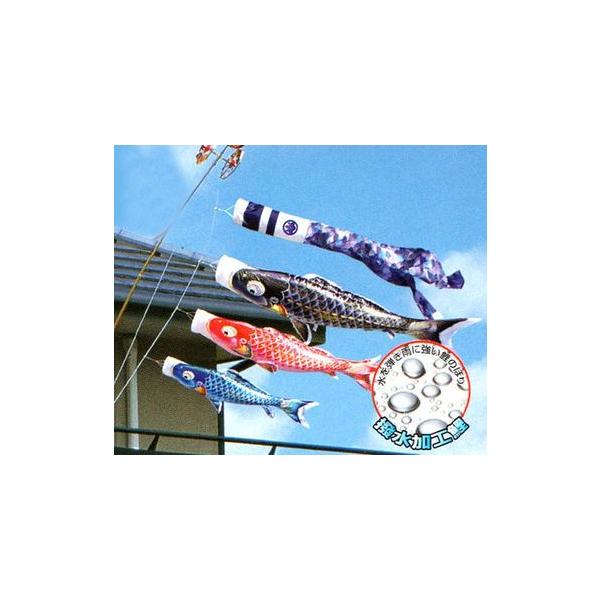 こいのぼり】千寿 庭園用ガーデンセット打込みタイプ【6点セット3m