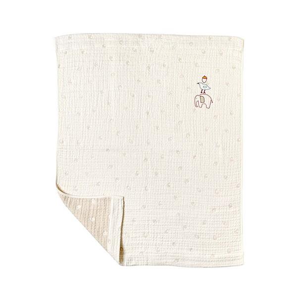 6重に重ねたガーゼは、空気の層を作り温度を保つことができるため、冬でもあたたかです。通気性、速乾性が高いので、汗を吸ってもすぐ乾きムレません。肌に触れる表・裏層にはオーガニックコットン糸を使用し、柔らかな触り心地に。中層に嵩高性と伸縮性のあ...