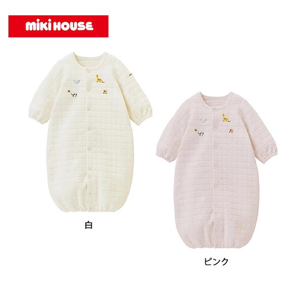 どうぶつの刺繍がついたニットキルト素材のツーウェイオールです。冬に重宝するベビーアイテムは、出産準備や出産お祝いにおすすめです。・ニットキルト素材は、やや弾力のある厚みで冬のベビーウエアに最適・やわらかな肌触りで、心地よく、あたたか・足を動...