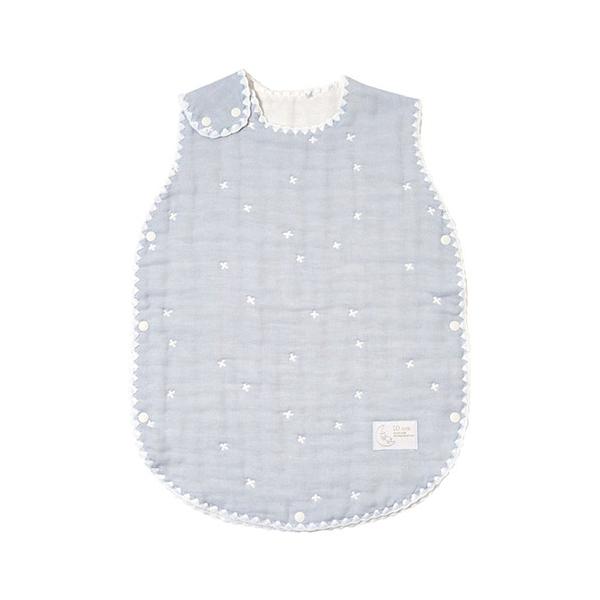 他サイト： ディモワ ふくふくガーゼ（6重ガーゼ）スリーパー（ベビーサイズ）パウダーブルー フィセル【21251005】日本製 出産準備 出産祝い 寝冷え防止の商品画像