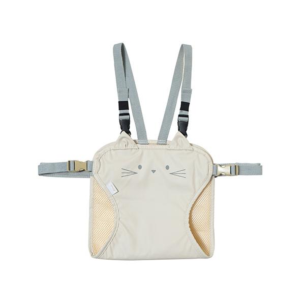 外食時や帰省先などで活躍するねこさんのお顔の補助椅子ベルト大人用の椅子にバックルを留めるだけの簡単装着で、安心してお座りさせることができます。肩と腰にベルトがついているのでお子様が前かがみになったり後ろを向いたりと動き回っても落ちる心配がな...