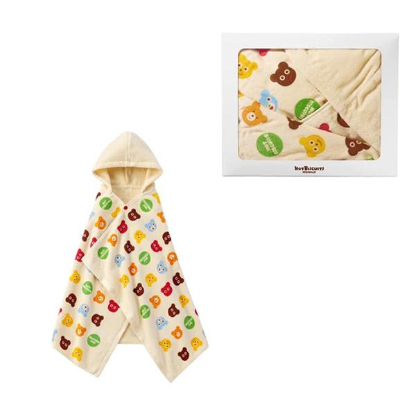 BOX付きのバスポンチョ（フード付きのバスタオル）です。使える季節を選ばず、長い期間使えるので出産御祝いとしてギフトにぴったり。また出産準備の沐浴アイテムとしてもおすすめです。　・バスポンチョ赤ちゃんとのお風呂タイムで活躍パパ・ママが支度を...