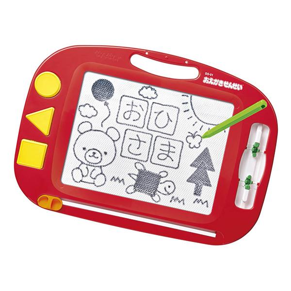 すらすらかけてサッと消せる、手をよごさずに何度でもくり返しおえかきを楽しめるおえかきボードの定番「せんせい」が登場ハニカムスクリーンで白黒ハッキリ見やすい画面！なぞって描ける「おえかきシート」「ひらがなシート（あ〜な行）」「ひらがなシート（...