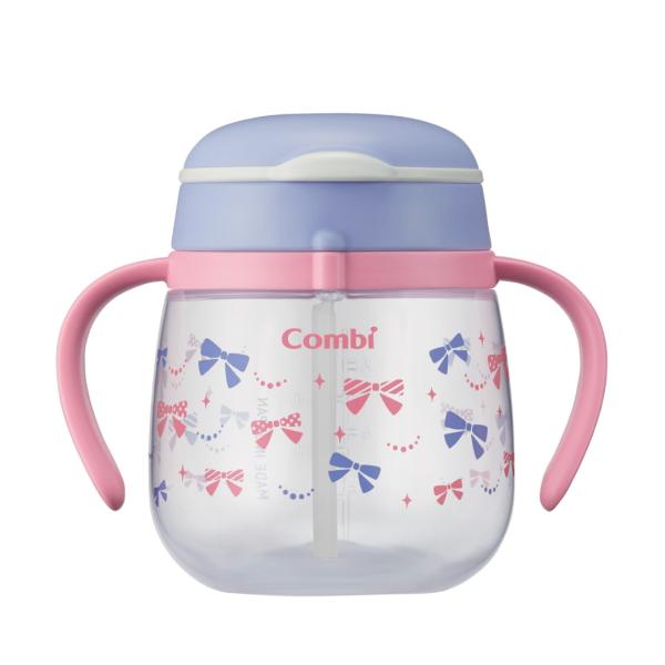 COMBI コンビ ラクマグ 漏れないストロー 240 N リボン