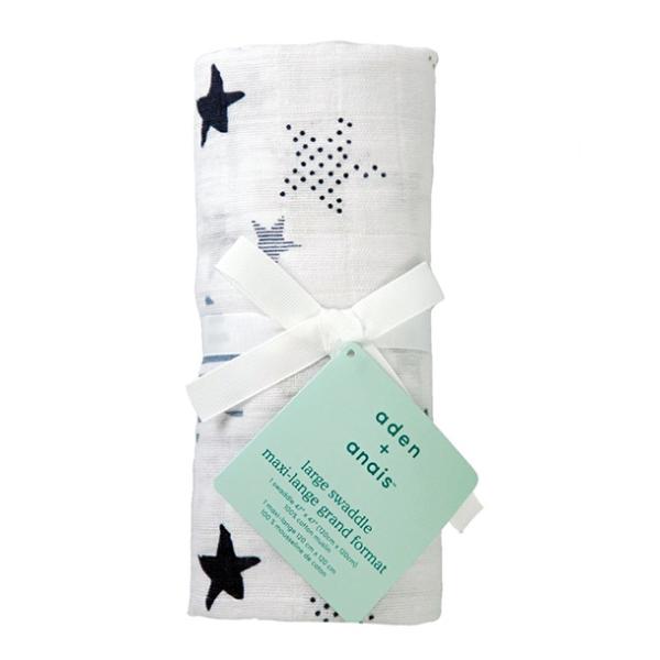 【モスリンスワドル1枚入り】aden+ anais(エイデン アンド アネイ)を代表する、ガーゼ素材のおくるみ。モスリンコットンは、長年おくるみとして使われてきた伝統的な細かな織りの通気性のよい素材。ムレを防いでくれ赤ちゃん肌を健やかに保ち...