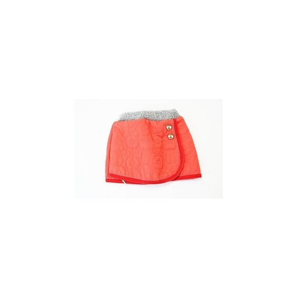 販売価格3300円+税をSALE　petitjam（ＦＯ）プチジャム<BR>ネコとお花キルティング♪巻き風スカート<BR>（80ｃｍ、90ｃｍ、100ｃｍ）