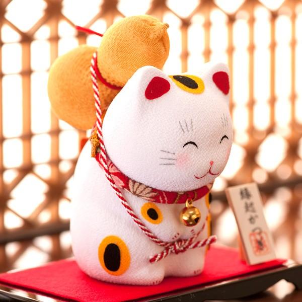 リュウコドウ 招き猫 置物 縁起飾り 祝 開店祝い新築祝い 縁起かつぎ 