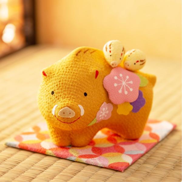 干支置物亥干支飾りいのししリュウコドウちりめんちりめん花親子亥 大 迎春飾り19年正月飾りちりめん細工龍虎堂 Buyee Buyee 提供一站式最全面最專業現地yahoo Japan拍賣代bid代拍代購服務