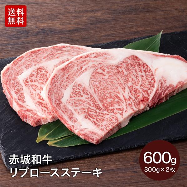 ステーキ 赤城和牛 リブロース ステーキ 600g 300g×2枚 冷凍 和牛 牛肉 焼肉 BBQ
