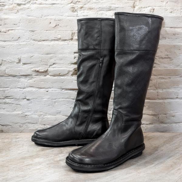 【美品】trippen トリッペン　ロングブーツ（23）本革　ジョッキーブーツ 楽天市場】trippen[トリッペン]/NORDIC-SAT[ノルディック]/BLK-BK