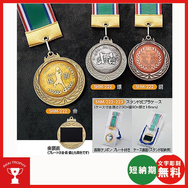 SHM223（透明樹脂盛あり) オリジナルデザインメダル：社内表彰、周年