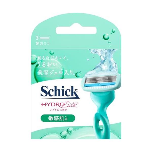 ・シェービングしながら肌をうるおし、敏感肌もヒリヒリしにくい設計・シックハイドロシルクシリーズシェービングしながら肌がうるおう、快適な剃り心地・水に触れるとモイスチャー美容ジェル(シェービング剤)が溶け出し、ジェルになります・刃の1枚1枚に...