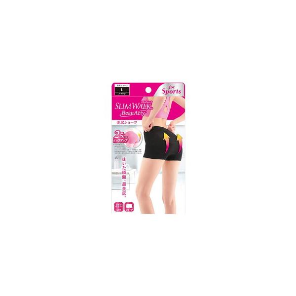 他サイト： スリムウォーク Beau-Acty 美尻ショーツ　 L 　スポーツ用　1枚入　着圧　スパッツ　レギンス　ヒップアップ　お腹　スッキリ　骨盤サポート　薄型設計の商品画像