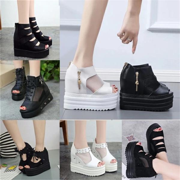 9 13cm 夏サンダル レディース シューズ サンダル 靴 ウェッジソール レディース カジュアル 女性用 厚底サンダル サボサンダル スリッポン ぺたんこ 送料無料 Nxlx アカルイ市場 通販 Yahoo ショッピング