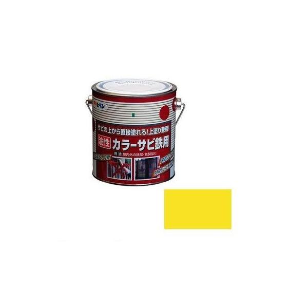 他サイト： 直送 代引不可・他メーカー同梱不可 アサヒペン ［4970925533760］ アサヒペン　カラーサビ鉄用　０．７Ｌ　黄色の商品画像