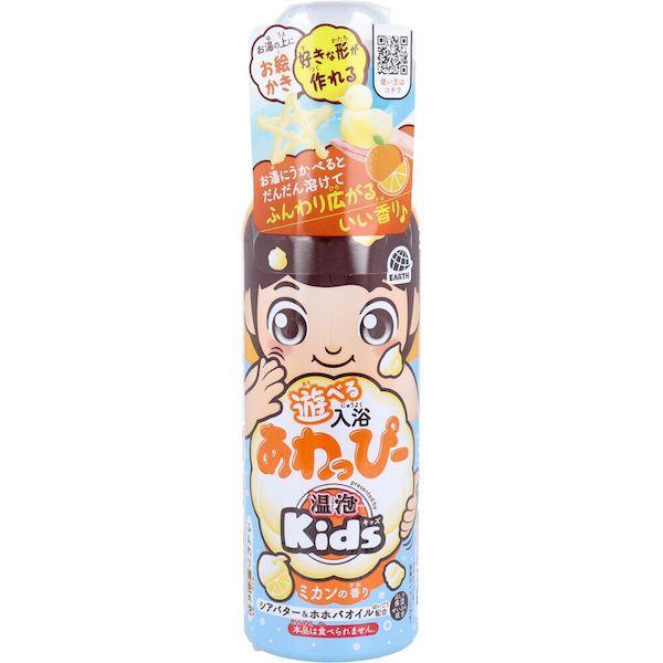 他サイト： 4901080099914 温泡 ONPO Kids 遊べる入浴 あわっぴー ミカンの香り ふんわり黄色の泡 160mLの商品画像