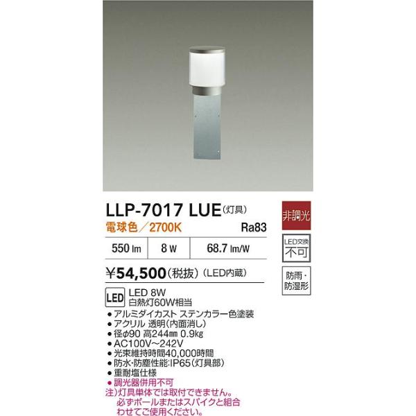 大光電機 安心のメーカー保証 【インボイス対応店】LLP7017LUE