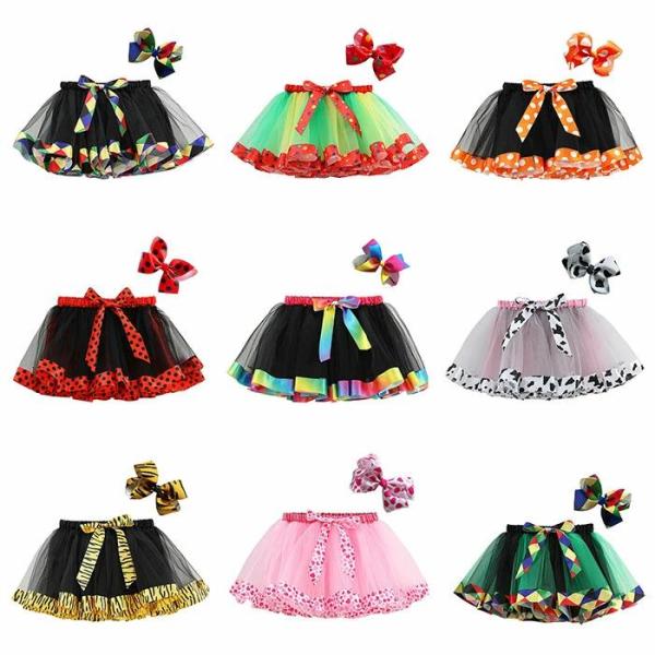 チュチュスカート tutuスカート カラフル パニエ 子供服 ハロウィン クリスマス 女の子 キッズスカート 90~120cm 入学式 幼稚園