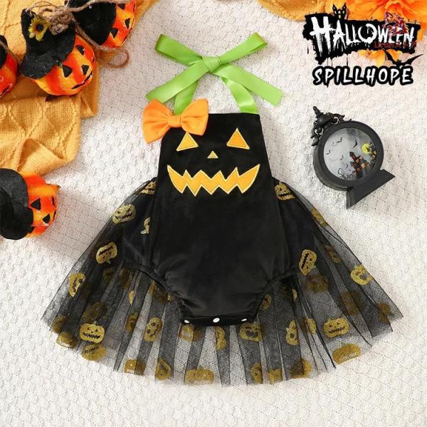 ロンパース ハロウィン クリスマス コスプレ ベビー ベビーワンピ キッズ 衣装 赤ちゃん ベビー 半ズボン かぼちゃ ポンチョ おばけ ワンピース