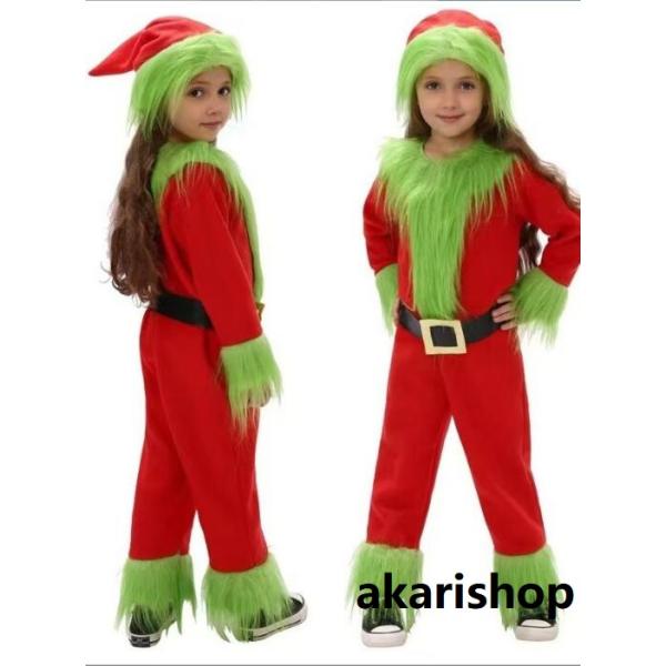 ハロウィン 衣装 クリスマス グリーンモンスター 子供用 クリスマスコスチューム 発表会 衣装