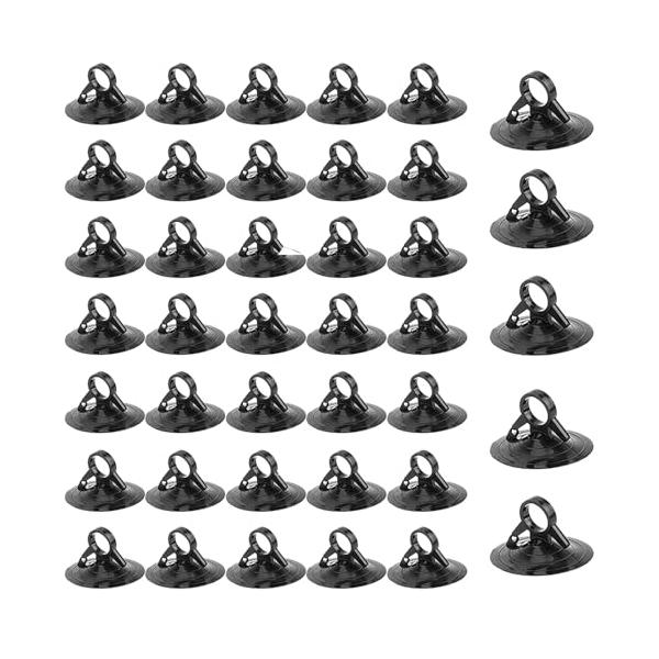 ブラック*40個/-/kdf-754・Color:ブラック*40個・吸盤直径：4.5CM・材質：は良質のPVC材料で作られており、適切なで強力な吸引力を提供。・セット販売：16個の吸盤で あなたの日常的なニーズを満たすことができます。・強力...