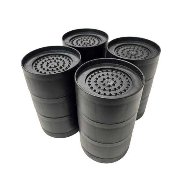 シンプルブラック/高さ12.5cm3段/AL-004・Size:高さ12.5cm3段Color:ブラック・2段階の 高さ調整 スタッキングが可能な2段のブロックタイプで、家具や用途に合わせて 調整 ができ、理想の高さを見つけられる 継ぎ足し...