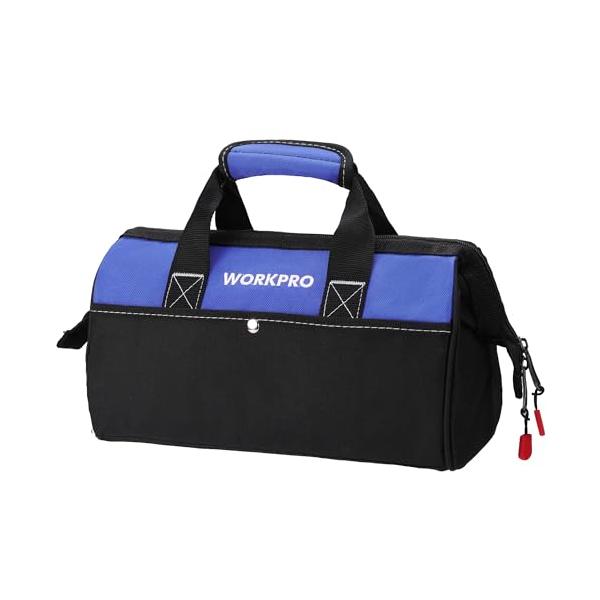 他サイト： WORKPRO ツールバッグ 工具差し入れ 道具袋 工具バッグ 大口収納 600Dオックスフォード ワイドオープン 幅33cmの商品画像