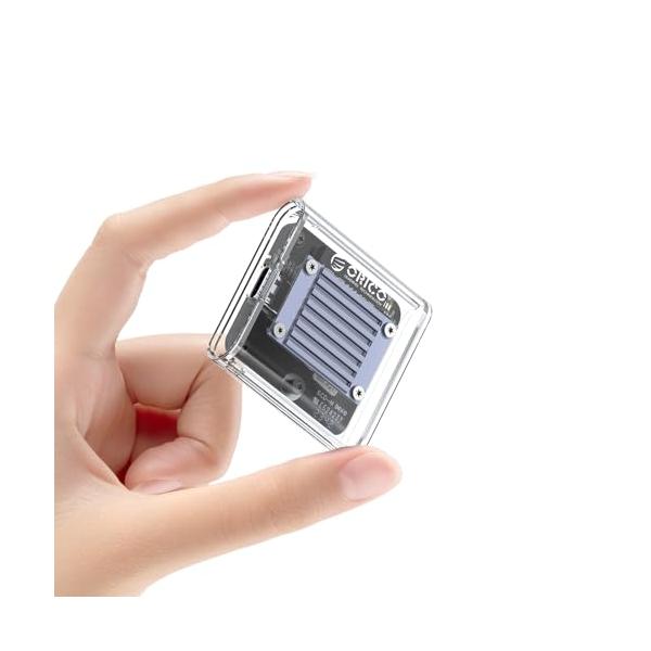 透明/-/-・透明なPC素材で作られた高級感あふれるデザイン：このORICO M.2 2230 NVMe SSDケースは、ハイテクな外観を持ち、2230サイズのNVMe SSDに完全対応しています。他のサイズのSSDには対応していませんので...