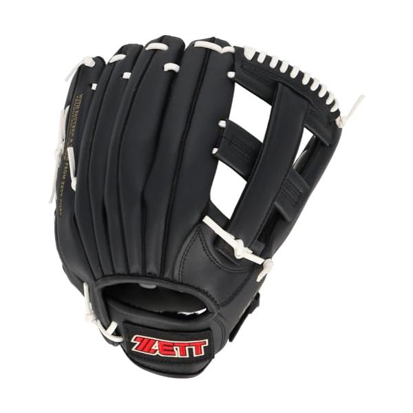 【新品未使用】野球ZETTプロモデル 軟式グローブ 12インチ ブラック/レッド Japan ZETT Pro Model 12