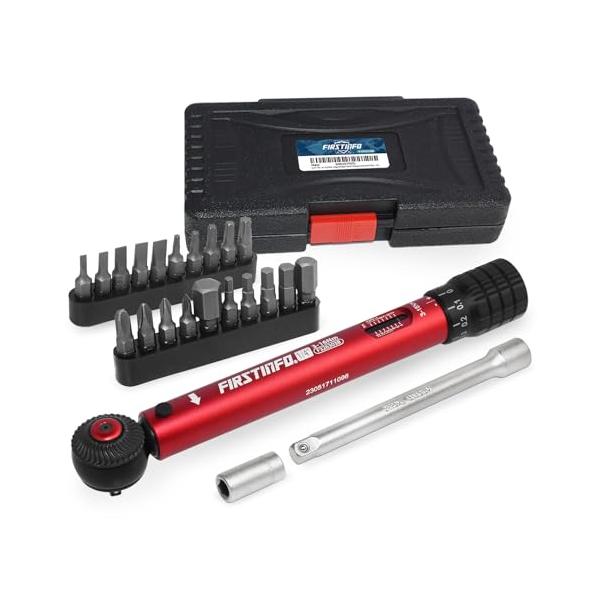 レッド/-/F326353B・パッケージ個数:1・自転車整備自転車のメンテナンスに最適な3~16Nmトルクレンチセットです。使用頻度の高いビット20本が付属しており、あらゆる状況に対応できます。マウンテンバイク、ロードバイク、折りたたみ自転...