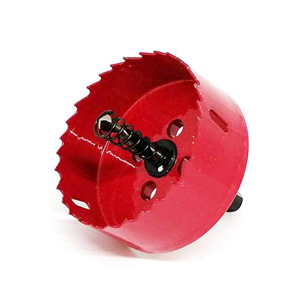 ホールソー80mm/-/-・Color:80mm・パッケージ個数:1・電動ドリル等で大きめの穴を開けるのに最適な大口径のバイメタルホールソーです。・高い硬度を誇るHSS材を使用し、従来よりも耐久性を高めました。そのため、鉄・アルミ・石膏ボー...