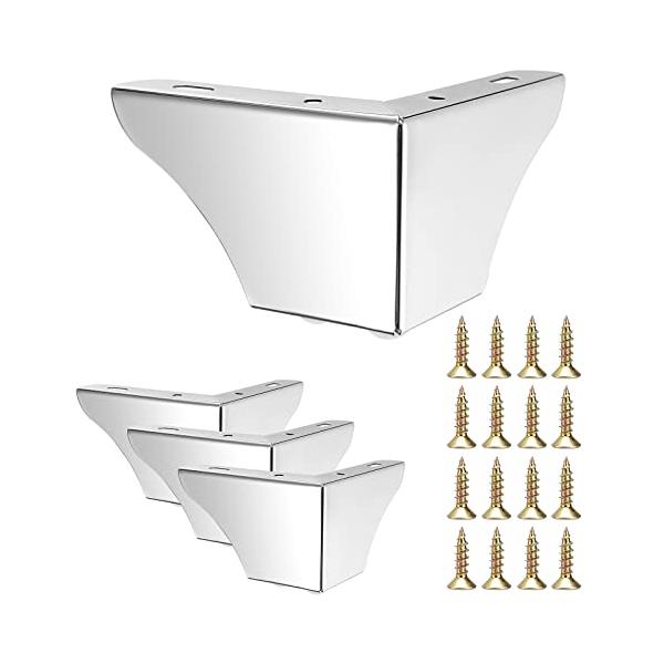 三角形シルバー/Medium/M・Size:MediumColor:シルバー・三角形：三角形の形状に均等に力がかかるので、この家具脚を使用することで家具の傾きを防ぎ、ある程度の安定性を得ることができます。・多用途：この家具の脚はさまざまな家...