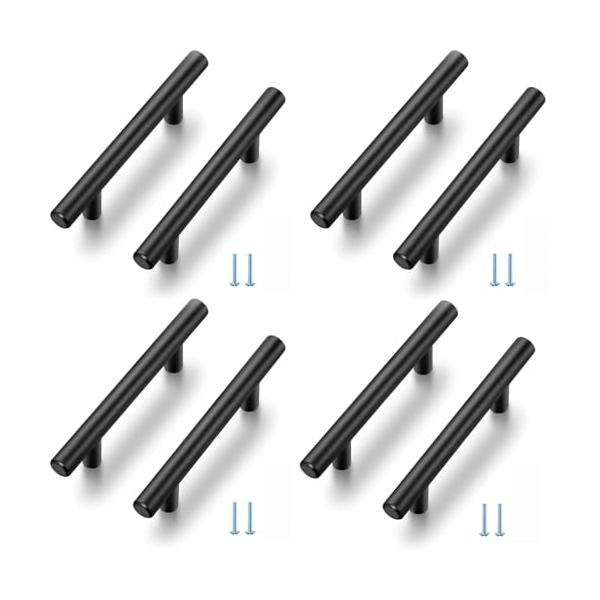 8個 キャビネット取っ手 ステンレス鋼 引き出しつまみ 食器棚プル