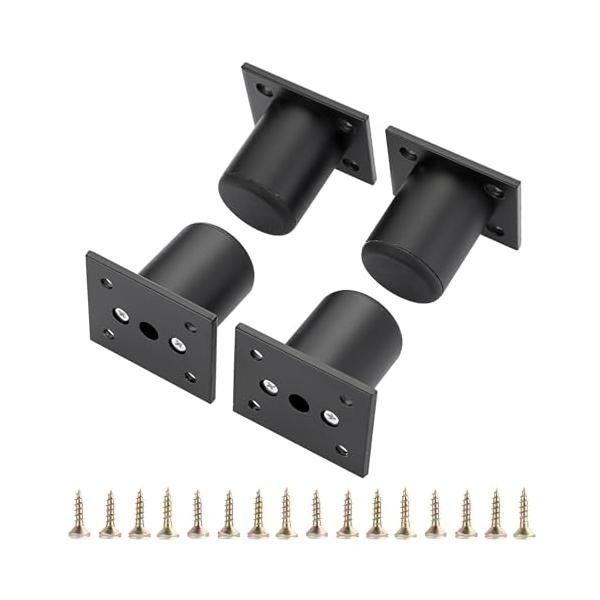 ブラック/Small/家具脚・Size:SmallColor:ブラック・取り付けが簡単：金色の アルミ合金製家具脚 4 本と取り付けネジ 16 本が含まれており、各テーブル脚には 4 つの穴があけられており、取り付けや取り外しが簡単で便利で...