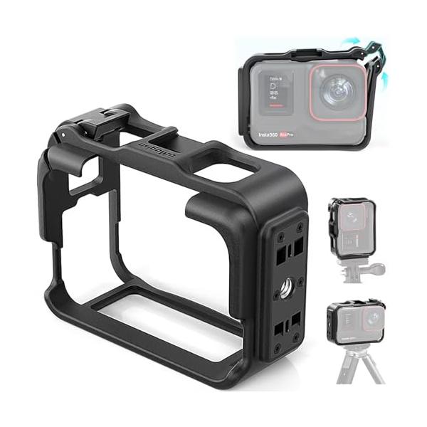 水平撮影の場合、クイックリリースアダプターをカメラの底部に取り付けることができ、垂直撮影の場合、クイックリリースアダプターを保護フレームのクイックリリースコネクターに取り付けることができます。・クローズドラッチ設計により、カメラはより確実に...