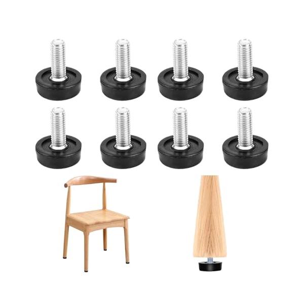 黒/M8/M8・バランスを保つ床が粗い場合や家具の底が悪い場合は、製品の底に取り付けてバランスを保つことができます。これにより、製品の移動中のスクラッチ防止と鋭い騒音の低減を効果的に保護することができます。・設置しやすいプラスチックと金属で...