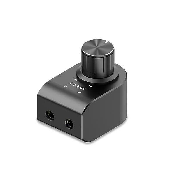 Cubilux 3.5mmイヤホン音量調節器、ヘッドフォン音量減衰器