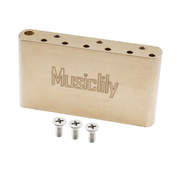 Musiclily Ultraブラス製42mmトレモロブロック11.3mm弦ピッチ USA