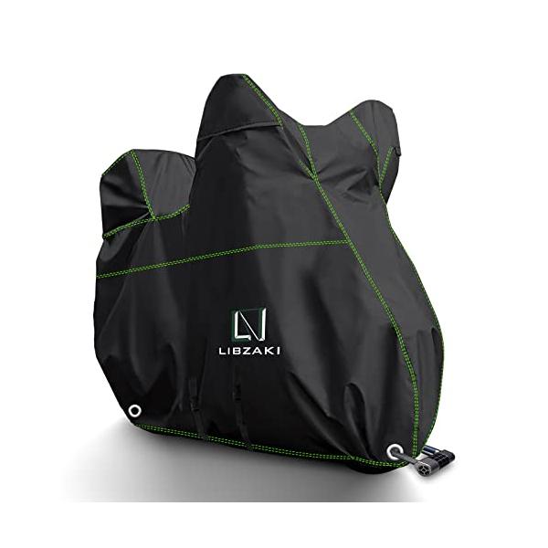 他サイト： Libzaki バイクカバー 超撥水UVカット300D アップグレードした厚手生地6L-BOXまで対応 大型バイク車体カバー黒の商品画像
