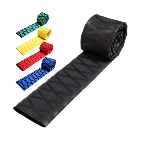 ブラック/内径 φ45mm×250mm/-・Size:内径 φ45mm×250mmColor:ブラック・パッケージ個数:1・滑り止め、耐熱性、防水性に優れた熱収縮チューブです。表面には荒し加工を施しているため滑りにくく、水にぬれても握り具合...