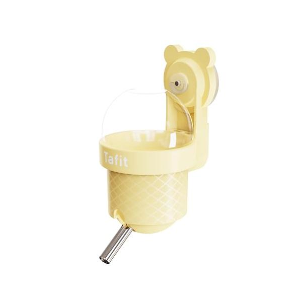 黄色/-/TE-YELLOW・PatternName:黄色・小動物用ウォーターボトル：壁掛け兼用ウォーターボトルは、ワイヤーケージに固定したり、吸盤で水槽やアクリルケージの内壁に取り付けたりすることができ、小動物がより多くの水を飲むように促...