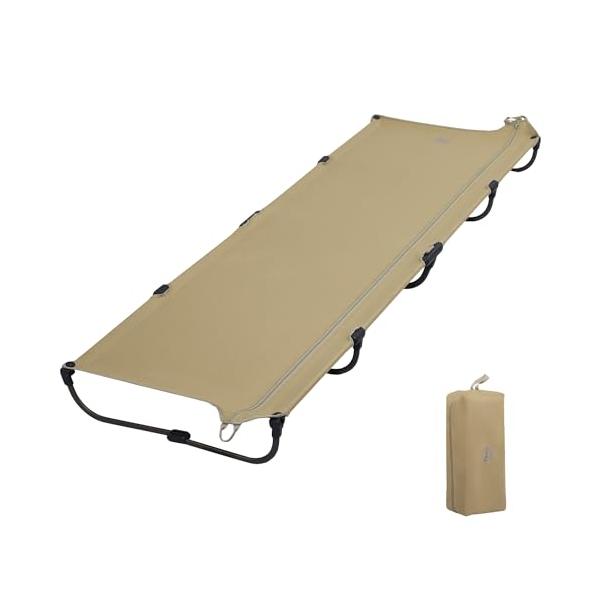 他サイト： TIMBER RIDGE キャンプベッド ジェットコット UL20秒展開・パーツ組立不要 折りたたみ L190.5*W66*H15.5cm 耐荷の商品画像