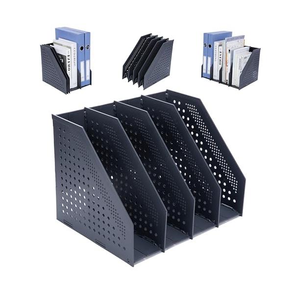 ダークグレー/4段/FTB-FFB・Color:ダークグレーSize:4段・耐久性FRETONBA A4折りたたみデスク上置棚は、厚いPP材料で作られています。 平らな表面、滑らかなエッジとコーナー、安定した構造、強力な耐荷重、長時間使用し...