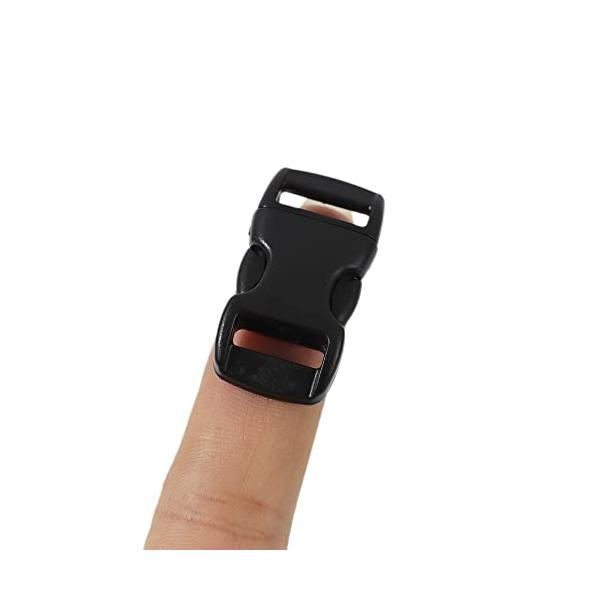 ブラック/28.5mm x 15mm x 6mm/-・Color:ブラック・対応テープ幅10mm幅のベルトに交換、装着できるワンタッチバックルです。サイドリリースタイプ、片側アジャスター（調整）タイプです。サイズ：28.5mmx15mm 厚...