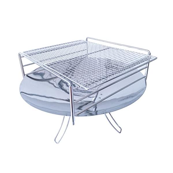 -/45cmフレーム+専用焼き網/1・Size:45cmフレーム+専用焼き網・■こちらの商品はcolemanファイアーディスク直径45cmを3段階火加減調節を可能にしたカスタムパーツです。・■ファイアーディスクの五徳はネジ留めする部品や大き...